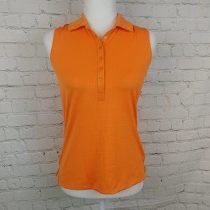 NWT Slazenger Orange Collared Sleeveless Top XS